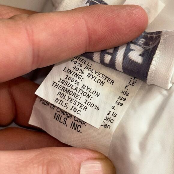 Vintage Nils Women’s high waisted Ski snow pants size 10 small iridescent purple - Picture 11 of 12